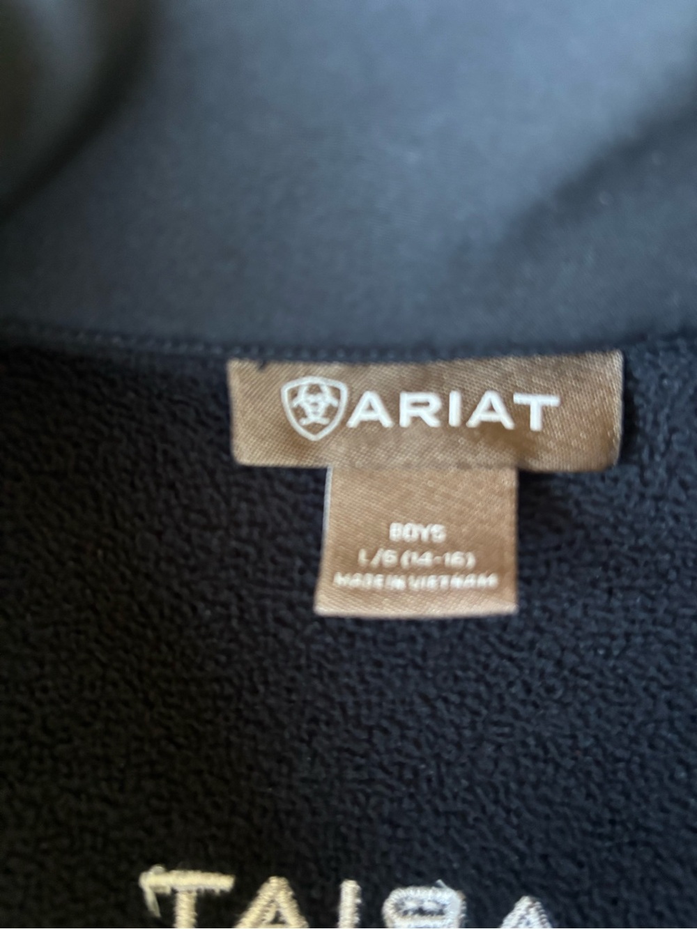 Ariat black Softshell Kids' Performance Jacket - Picture 2 of 7